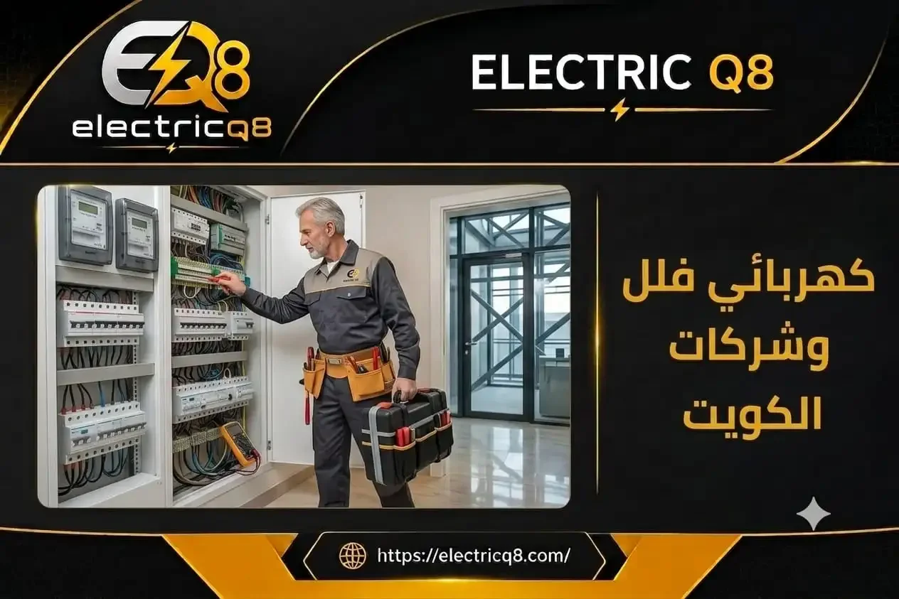 كهربائي متخصص في أعمال الكهرباء للفلل والشركات بالكويت يشمل التمديدات والصيانة وتركيب اللوحات والإنارة وأنظمة الحماية وفق أعلى معايير الجودة
